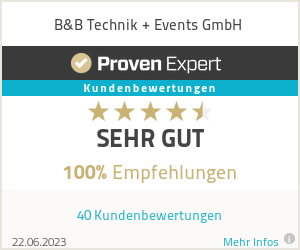 verleih von tontechnik frankfurt B&B Technik + Events GmbH - Frankfurt