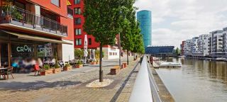 romantische abendessen mit aussicht frankfurt Cron am Hafen