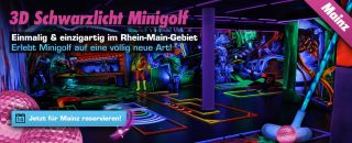besteck minigolf frankfurt Schwarzlichthelden Minigolf - 3D Schwarzlicht Minigolf Mainz