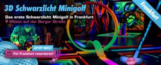 besteck minigolf frankfurt Schwarzlichthelden Minigolf - 3D Schwarzlicht Minigolf Mainz